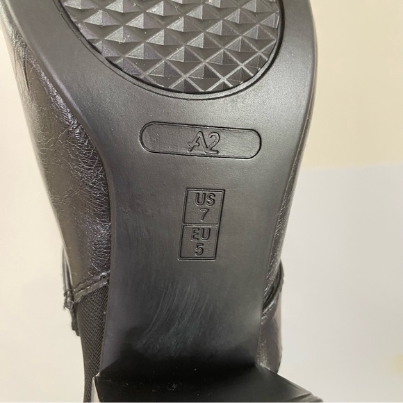 Aerosoles black faux leather open toe mule 7 - Picture 9 of 9